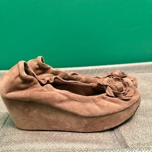 Restricted Shoes - 🌻Beige suede wedges size 7.5 Restricted Shoes - 🌻Beige suede wedges size 7.5